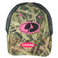 Mossy Oak Ladies Women Brown Camouflage Outdoor Mesh Logo Adjustable Hat Cap