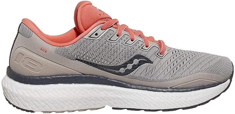 Saucony महिलाएँ ट्रायम्फ 18 रनिंग शूज़ मूनरॉक/कोरल