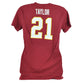 NFL Mitchell & Ness Throwback Washington Redskins Taylor Womens Tshirt Tee