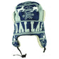 Dallas Trapper Aviator Knit Beanie Fleece Nordic Hat Ear Flap Texas Navy Gray