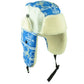 Detroit Trapper Aviator Knit Beanie Fleece Nordic Hat Ear Flap City Blue White