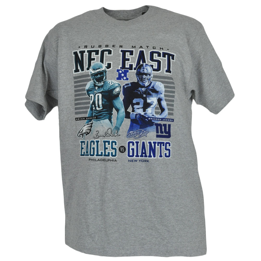 NFL Reebok Rubber Match Philadelphia Eagles Vs New York Giants Mens Shirt