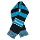 MLB Florida Miami Marlins Striped Knitted Team Scarf Winter Acrylic Gear Black