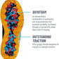 361 Degrees Unisex Yushan 2 Trail Running Shoe Black/Raft Size 13 D(M) US