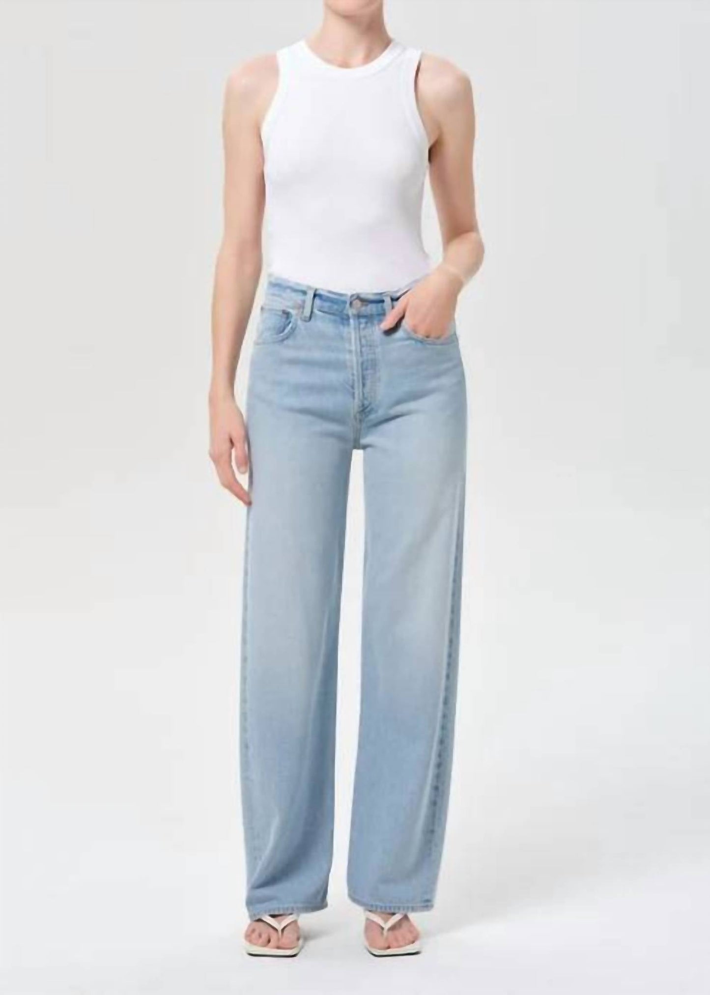 Agolde - Ren High Rise Wide Leg Jeans