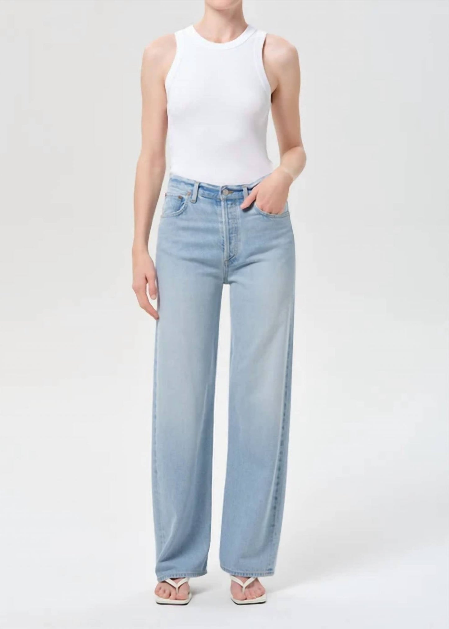 Agolde - Ren High Rise Wide Leg Jeans