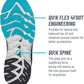 361 Degrees Unisex Meraki 3 Running Shoe White/Scuba Blue Size 11.5 D(M) US