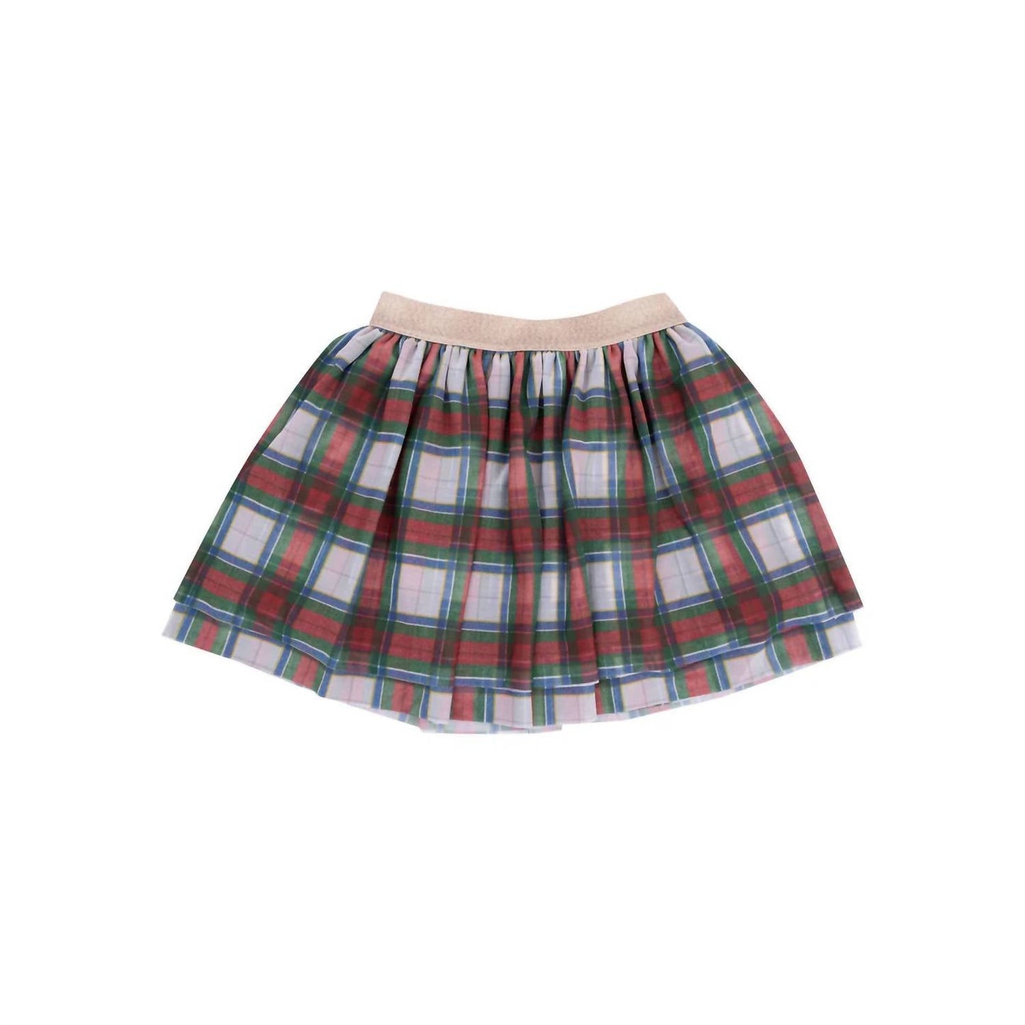 Angel Dear - Holiday Plaid Sweatshirt And Tutu Set