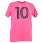 MLS Sports Inter Miami Lionel Messi #10 Pink Soccer Futbol Men Tshirt Tee