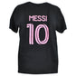 MLS Sports Inter Miami Lionel Messi #10 Black Soccer Futbol Men Tshirt Tee
