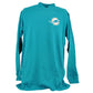 NFL Miami Dolphins Football Long Sleeve Adults Men Tshirt Aqua Sports