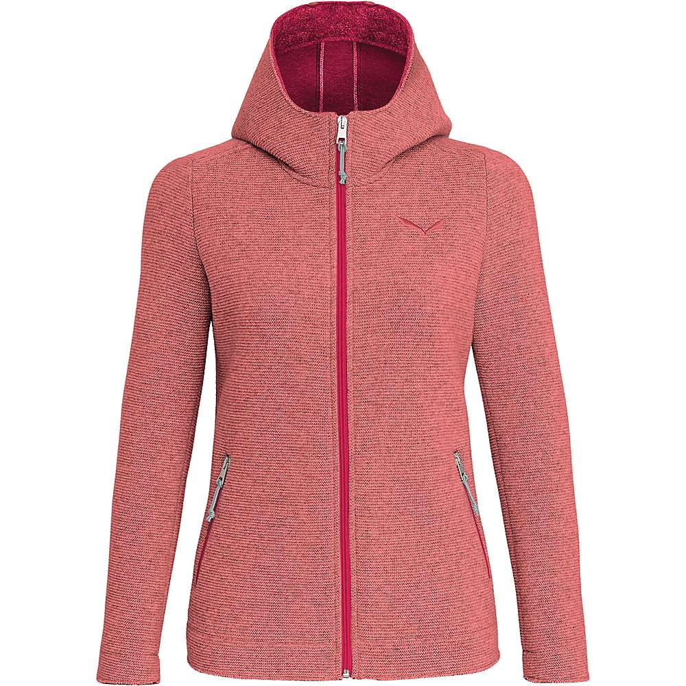 Salewa Women's Sarner Full Zip Hoody - Shell Pink