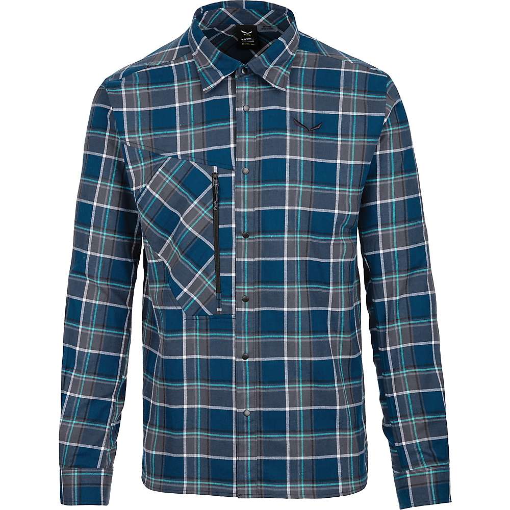 Salewa Men's Fanes Flannel Polarlite LS Shirt - XS