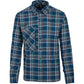 Salewa Men's Fanes Flannel 4 Polarlite LS Shirt - Small - Poseid / Ombre / White