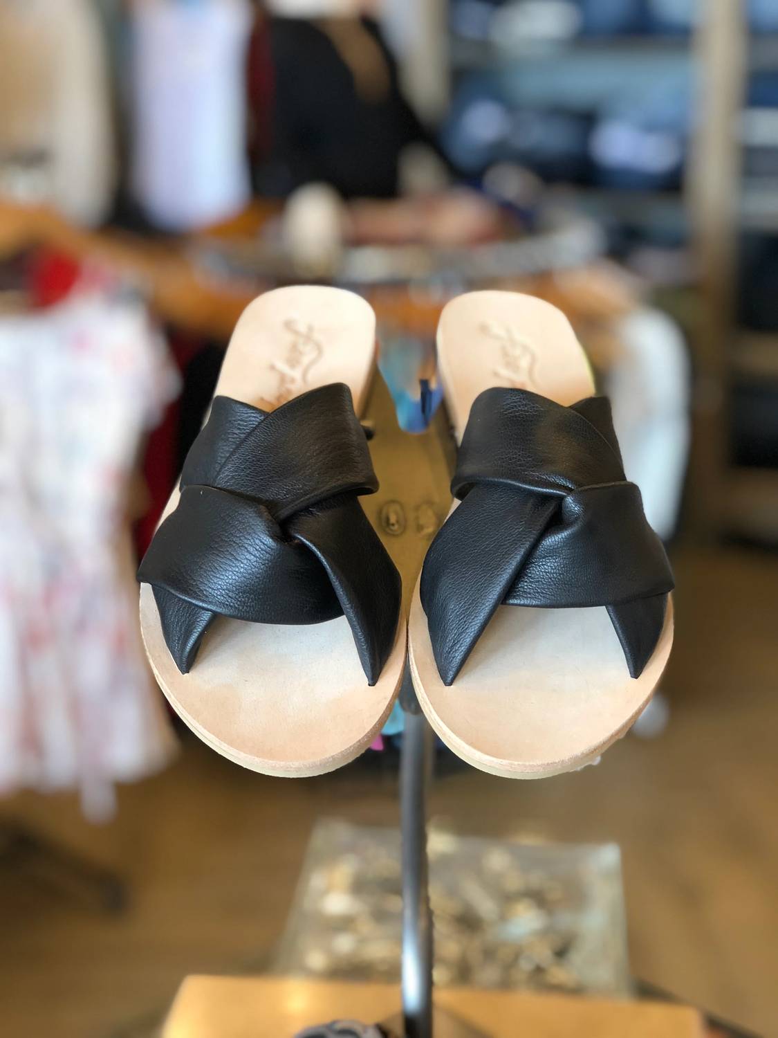 Free People - Women's Leather Crisscross Rio Vista Slides