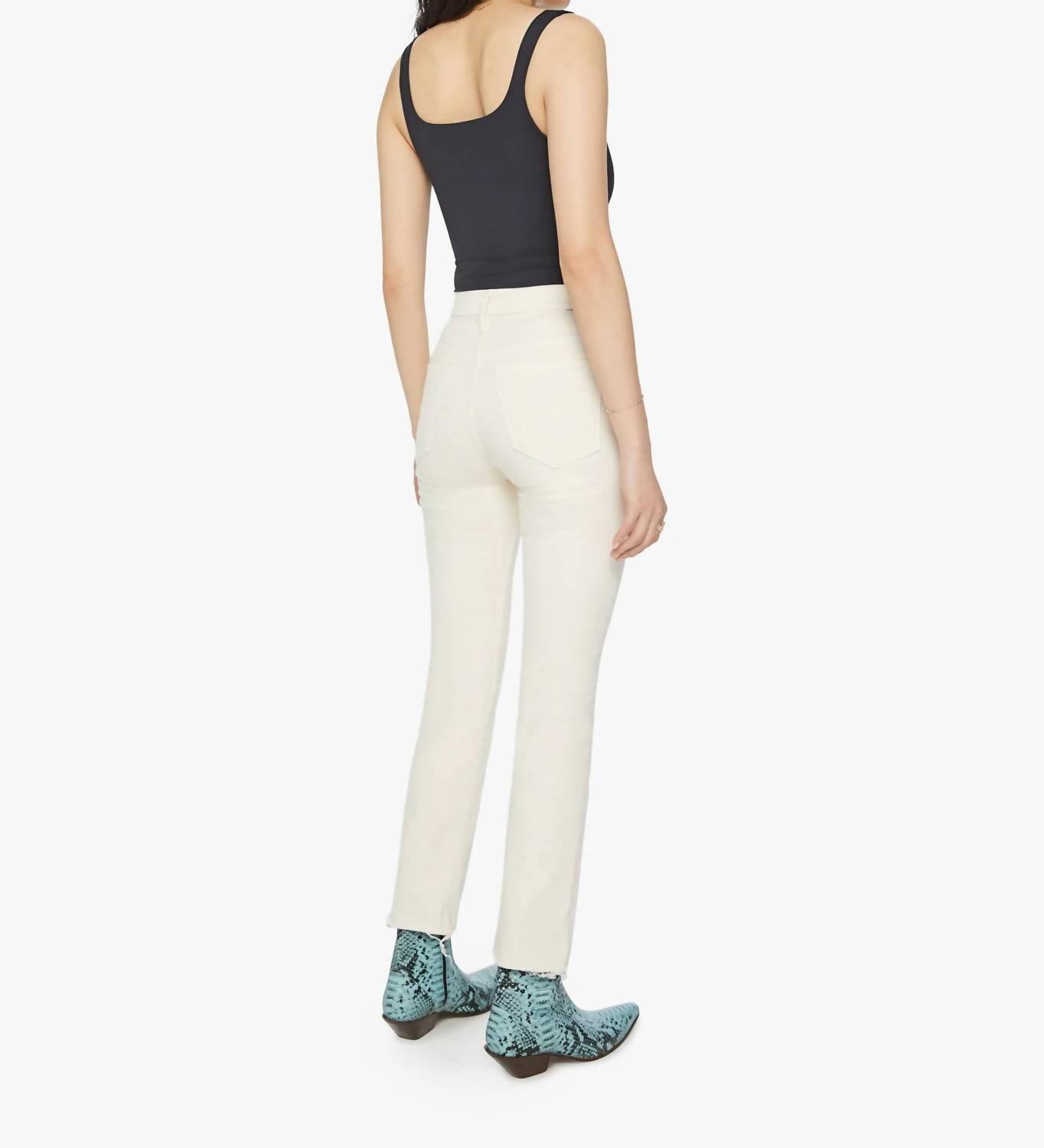 Mother - High Waisted Rascal Ankle Fray Jean