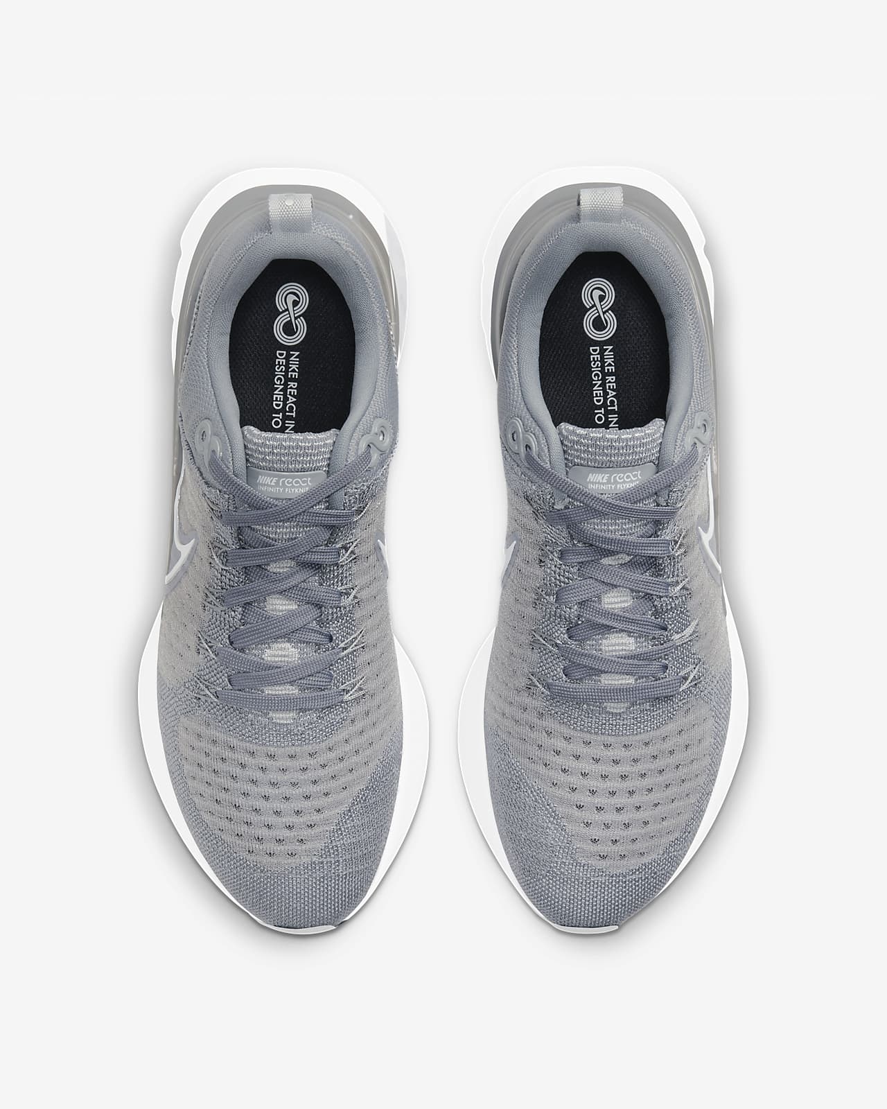 Nike Men's React Infinity Run FK 2 Running Shoes Grey/Black/White