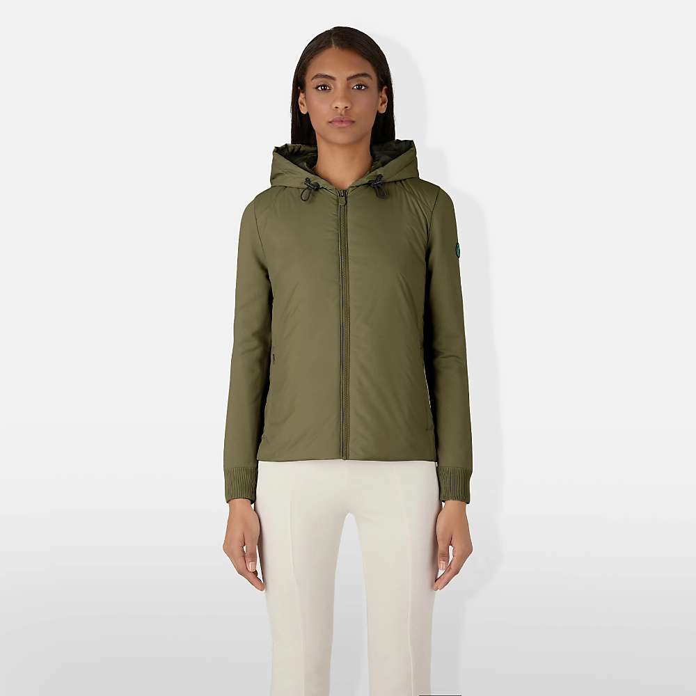 save-the-duck-womens-adhara-hybrid-knit-hood-jacket-dusty-olive