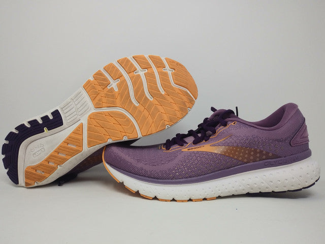 Brooks Women's Glycerin 18 Running Shoes Valerian/Jewel/Cantaloupe Size 10 B(M) Us