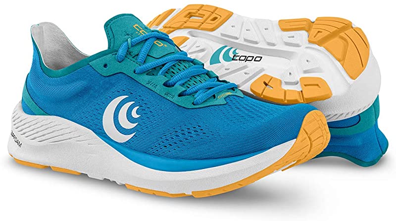 Topo Athletic Women's Cyclone Running Shoes Sky/Gold