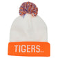 NCAA TOW Clemson Tigers Orange White Adult Pom Pom Winter Cuffed Knit Beanie Hat