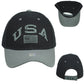 USA United States North America Country Flag Black Adjustable Adults Hat Cap