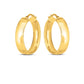 14k Yellow Gold Wedding Band Hoops (6x25mm)