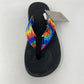 Chaco Women's Chillos Flip Flop Dark Tie Dye Black Size 6 B(M) Us