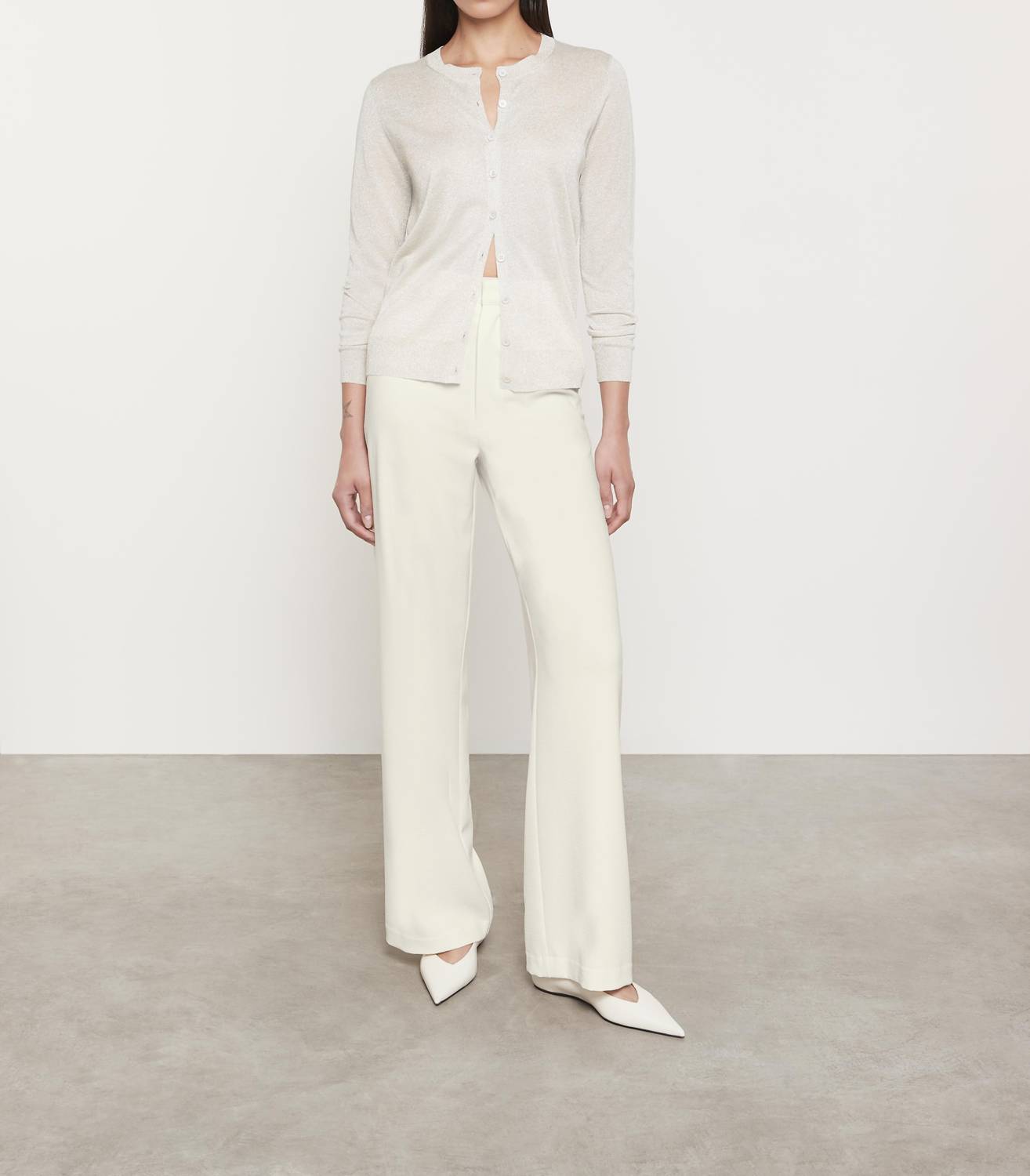 Enza Costa - LAMÉ KNITTED CARDIGAN