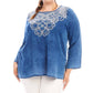 Karen Kane - Embroidered Boatneck Tunic - Plus