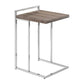 C-Shaped Accent Table, Contemporary & Modern
