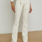 L'Agence - Ruth High Rise Straight Raw Hem Jeans