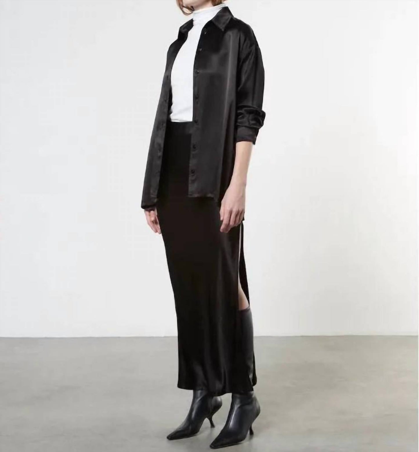 Enza Costa - Satin Long Sleeve Shirt