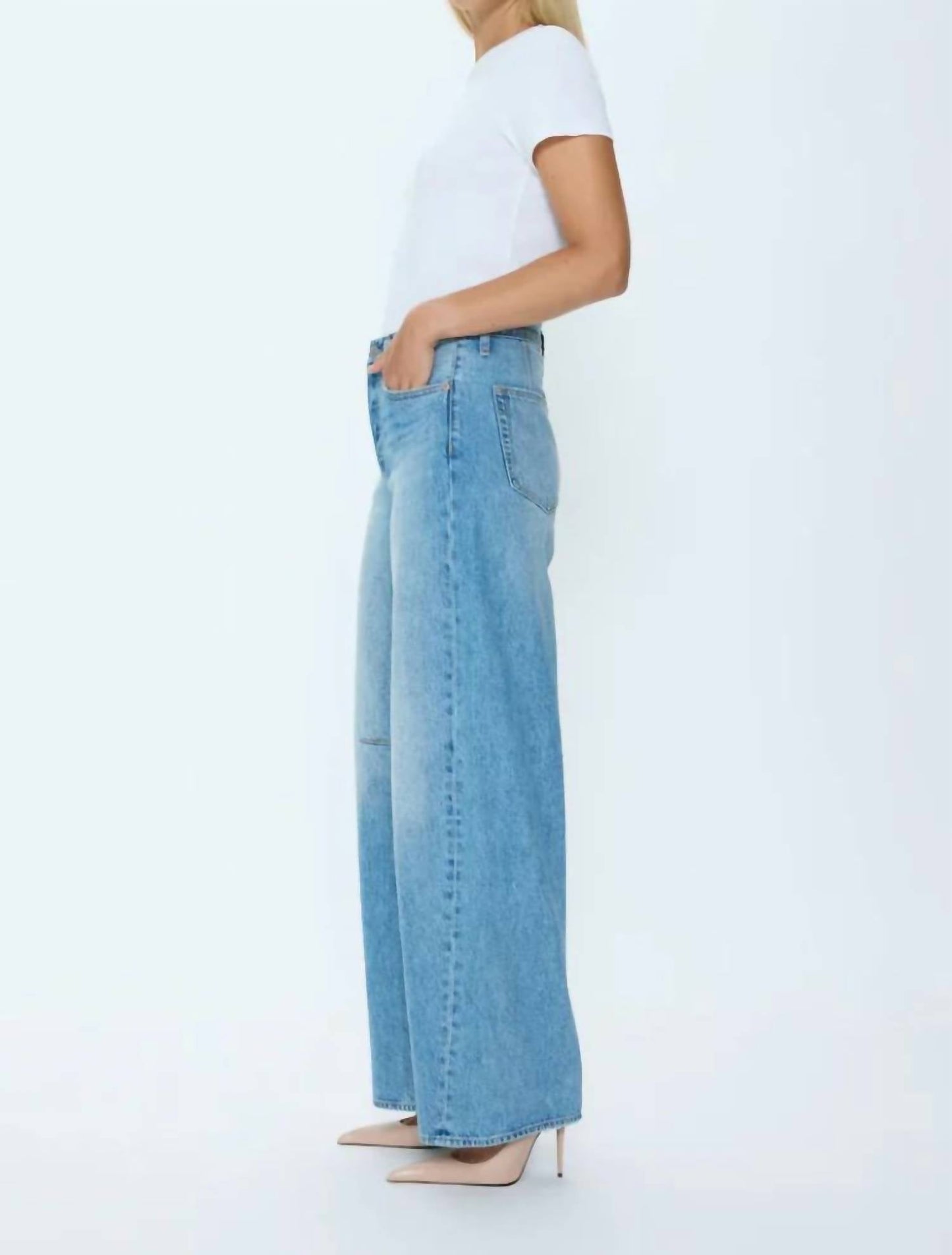 Pistola - Sydney Bowed Wide Leg Jean