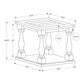 Accent Table, 2 Tier, Square, Traditional - Espresso