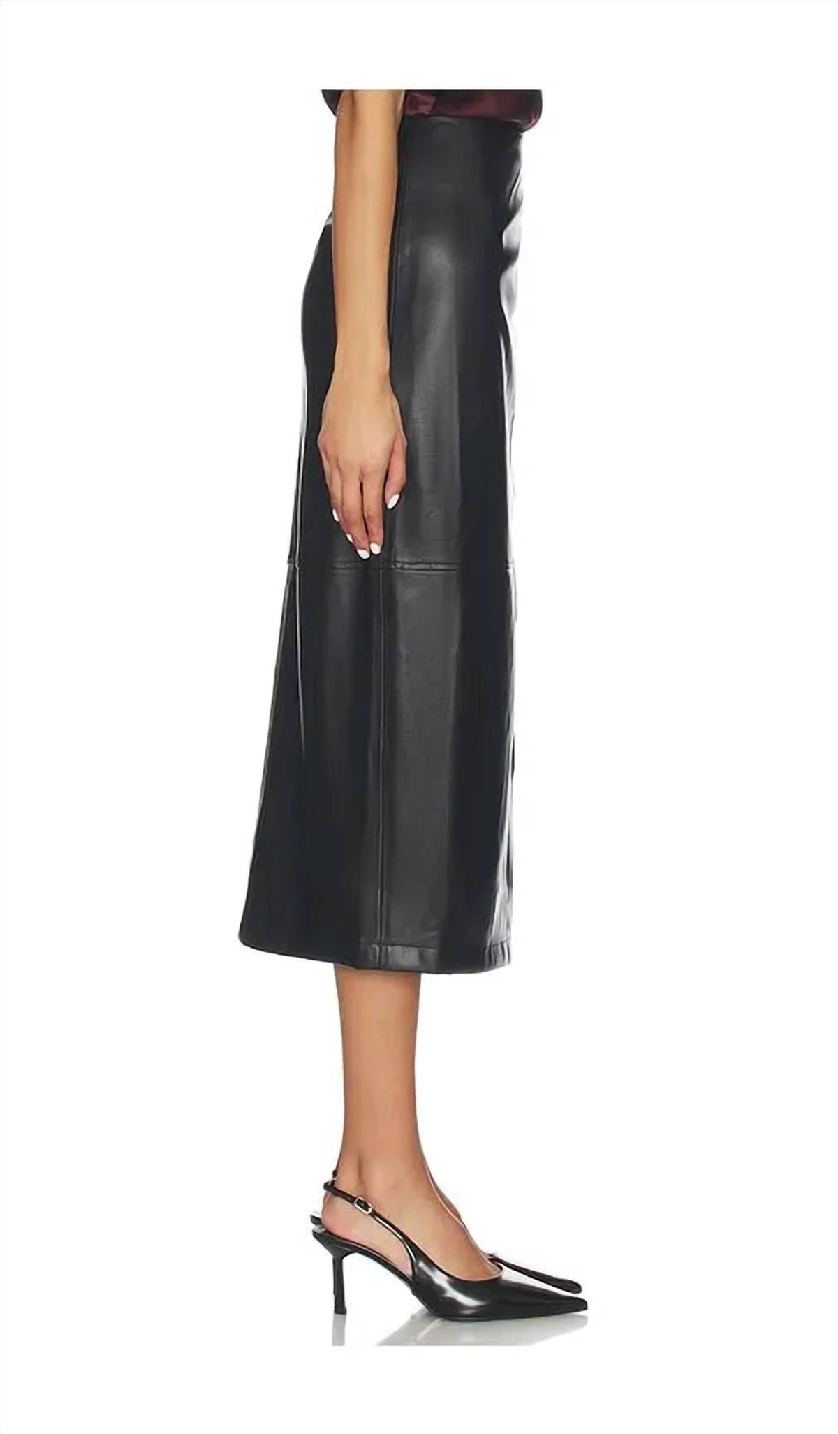 Cami Nyc - Lorena Vegan Faux Leather Midi Skirt