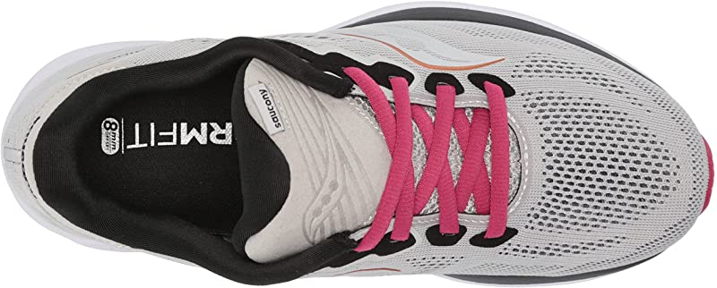 Saucony महिला राइड 14 रनिंग फॉग/चेरी
