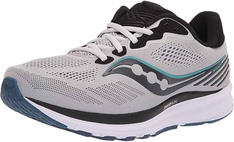 Saucony Men's Ride 14 Running Fog/Black/Storm Size 12.5 D(M) US