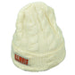 NCAA Illinois Fighting Illini Kiera Women Cuffed Crochet Beanie Knit Cream Hat