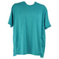 Coastal Teal Dry Fit Vent Plain Solid Blank Adult Men Crew Neck Tshirt Tee