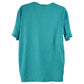 Coastal Teal Dry Fit Vent Plain Solid Blank Adult Men Crew Neck Tshirt Tee