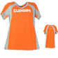 NCAA Clemson Tigers Ladies Orange Womens Tshirt Short Sleeve Tee Crew Neck