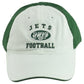 NFL New York Jets Football Adults Curved Bill White Green Adjustable Hat Cap