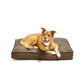 Lacourte Pet Small 27" X 36" Gusset Wood Appearance Pet Cat Dog Bed