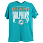 NFL Starter Miami Dolphins Teal Football Crew Neck Adults Man Tshirt Tee