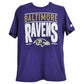 NFL Starter Baltimore Ravens Purple Football Crew Neck Adults Tshirt Tee