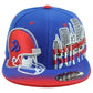 Buffalo Bills Theme Football State Flat Bill Adults Adjustable Stripes Hat Cap