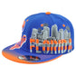 Florida Gators Theme Football State Flat Bill Adjustable Adults Stripes Hat Cap