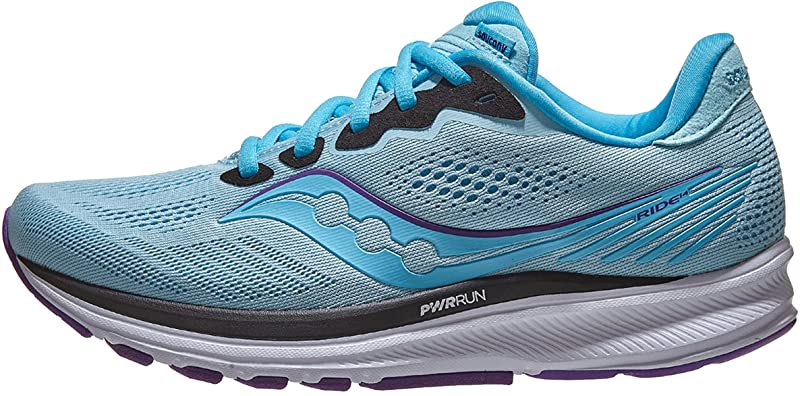 Saucony Women's Ride 14 Running Shoes Powder/Concord Size 6.5 B(M) US