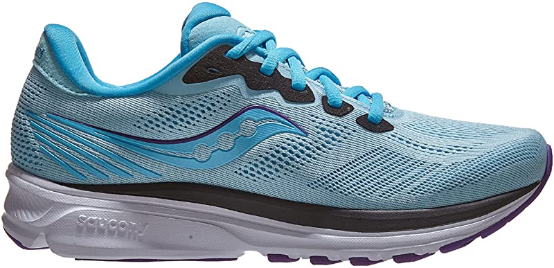 Saucony Women's Ride 14 Running Shoes Powder/Concord Size 7 B(M) US